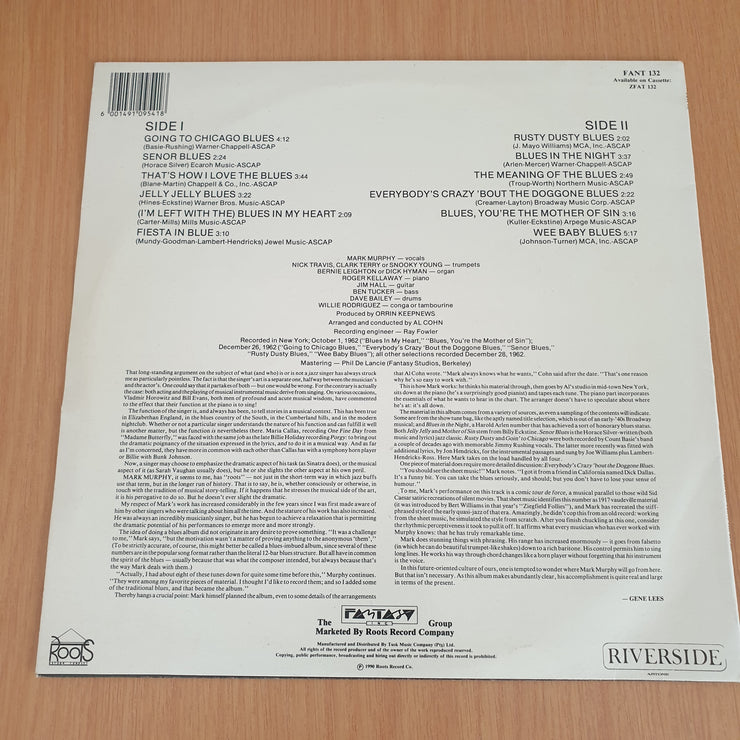 Mark Murphy – That's How I Love The Blues - Vinyl LP Record (VG+)