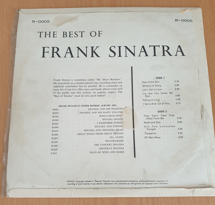 Frank Sinatra - The Best Of - Vinyl LP Record (VG+)