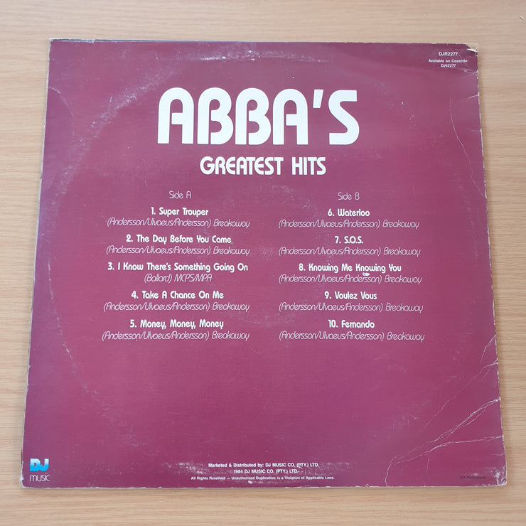 Abba's Greatest Hits - Vocal Cover Version - Vinyl LP Record (VG+) (D)