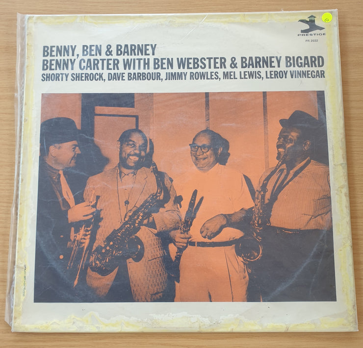 Benny Carter With Ben Webster & Barney Bigard – BBB & Co. – Vinyl LP Record  (G+)