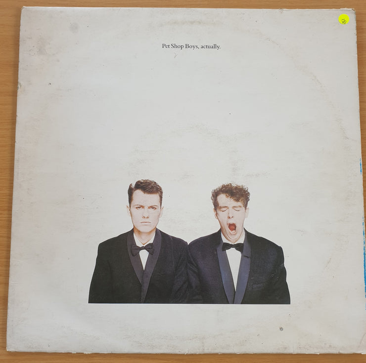 Pet Shop Boys – Actually – Vinyl LP Record  (VG-)