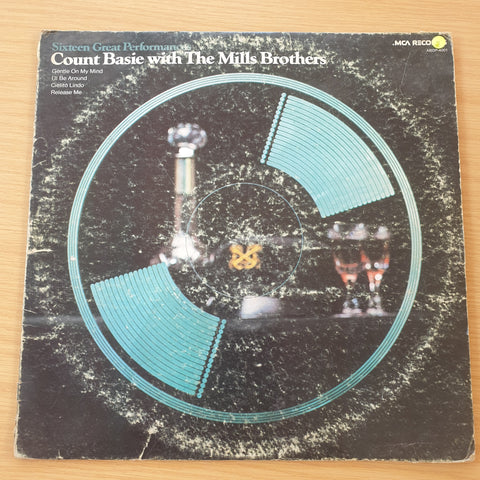 Count Basie With The Mills Brothers – Sixteen Great Performances – Vinyl LP Record  (VG-)