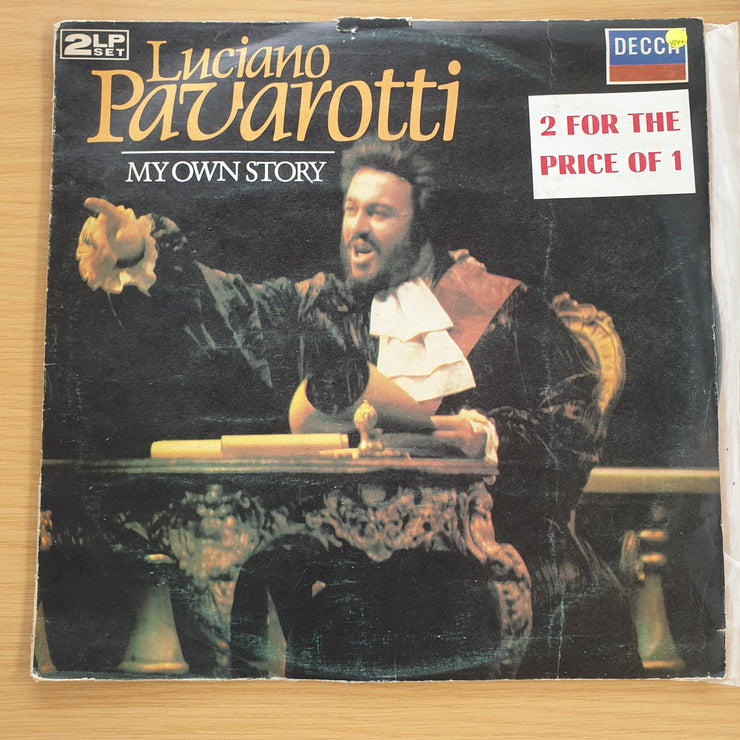 Luciano Pavarotti – My Own Story - Double Vinyl LP Record (VG+)