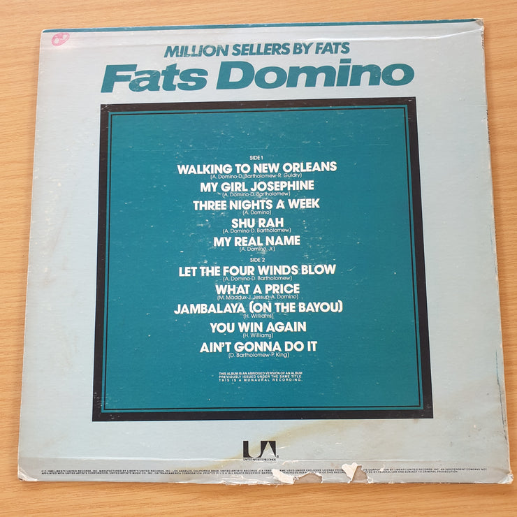 Fats Domino – Million Sellers By Fats - Vinyl LP Record (VG+)