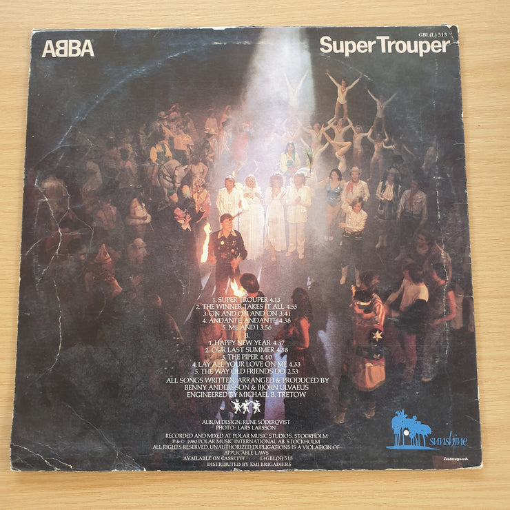ABBA – SuperTrouper  – Vinyl LP Record  (VG) (super trouper)