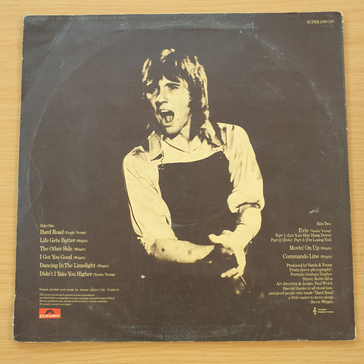 Stevie Wright – Hard Road  -  Vinyl LP Record (VG)
