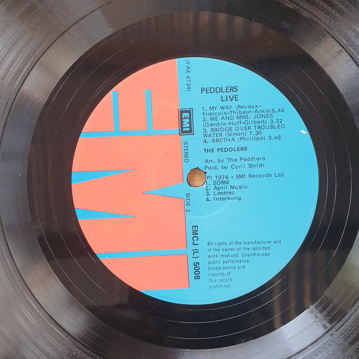 The Peddlers ‎– 'Live' - Vinyl LP Record (VG)