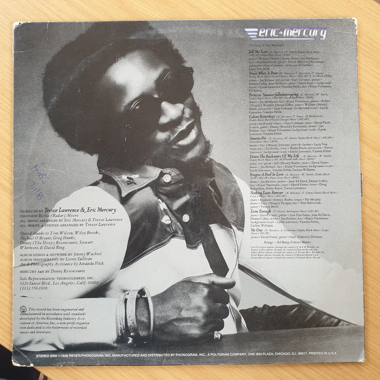 Eric Mercury – Eric Mercury – Vinyl LP Record (VG+)