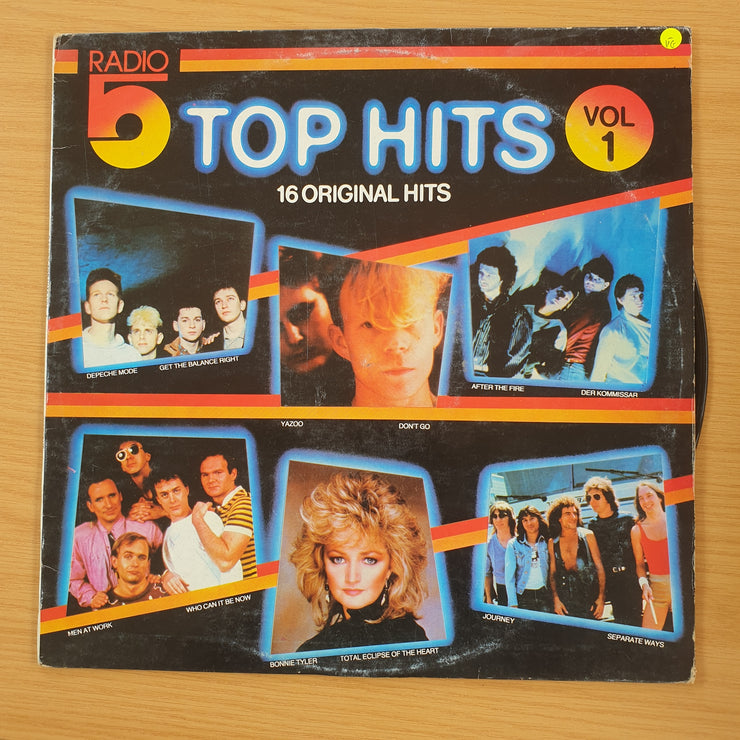 Radio 5 - Top Hits - 16 Original Hits  - Vinyl LP Record  (VG-)