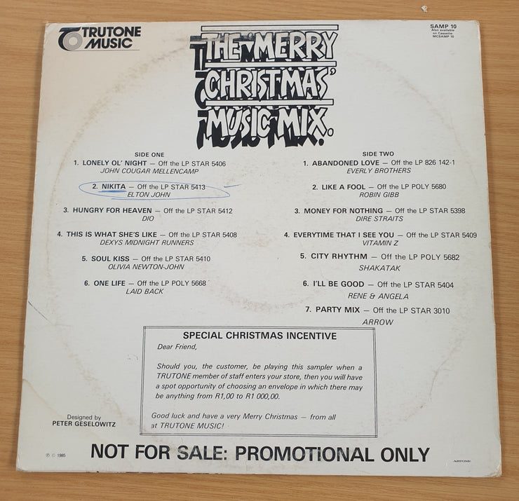 The Merry Christmas Music Mix  - Vinyl LP Record (VG+)