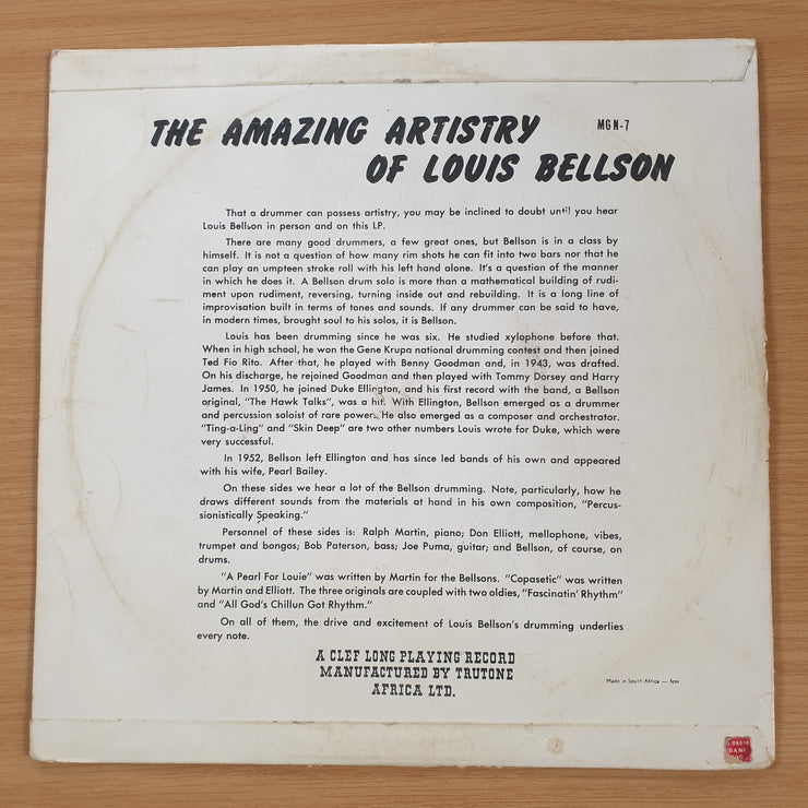 Louis Bellson – The Amazing Artistry Of Louis Bellson – Vinyl LP Record (VG+)