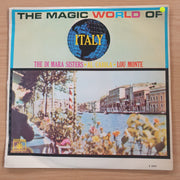 The Di Mara Sisters, Al Caiola, Lou Monte – The Magic World Of Italy – Vinyl LP Record (VG+)