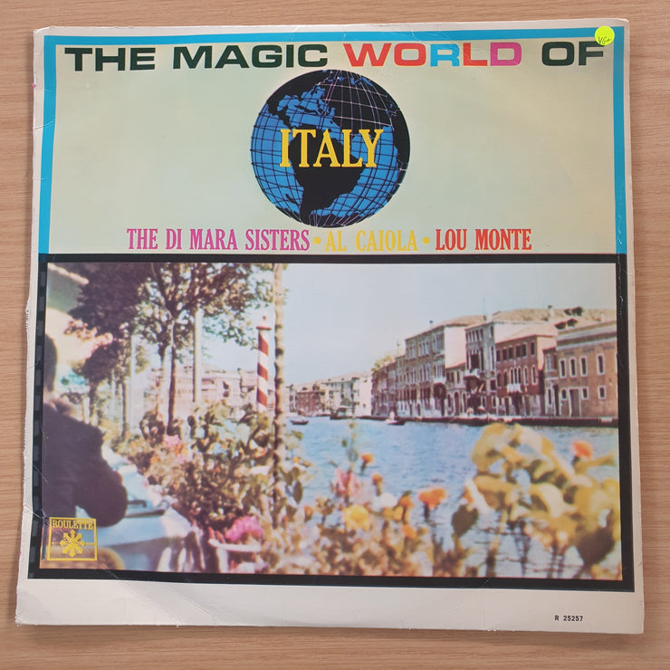 The Di Mara Sisters, Al Caiola, Lou Monte – The Magic World Of Italy – Vinyl LP Record (VG+)
