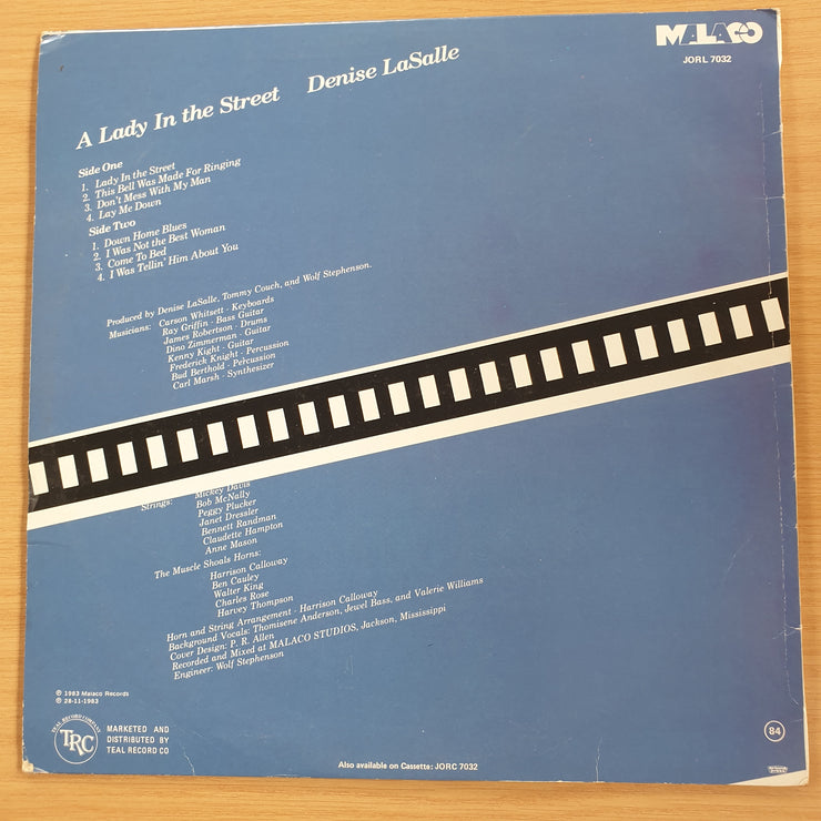 Denise LaSalle – A Lady In The Street -  Vinyl LP Record (VG+)