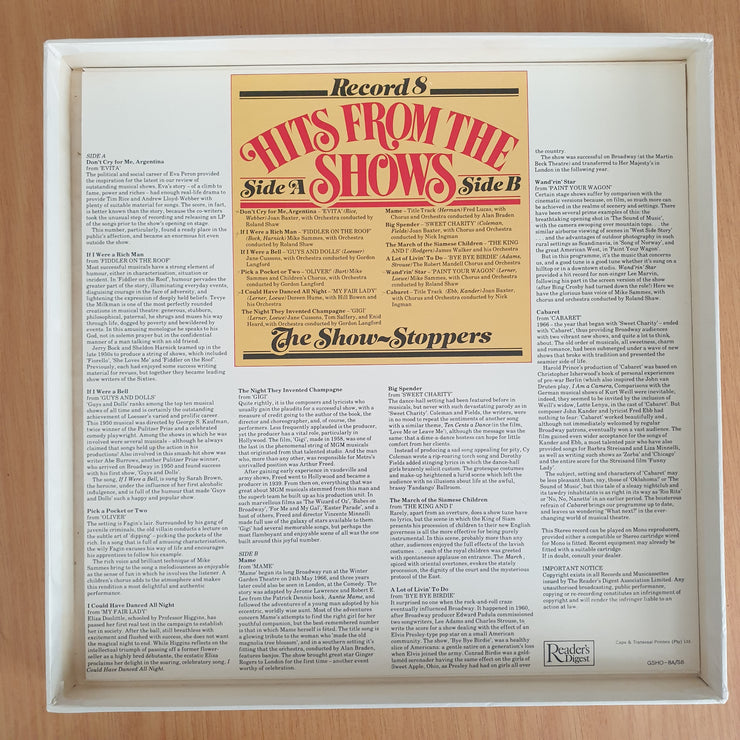 Hits from the Shows - 8 x Vinyl LP Record Box Set (VG+)