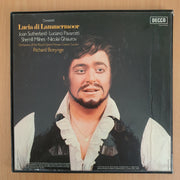 Donizetti -  Lucia Di Lammermoor - Sutherland, Pavarott - Royal Opera House, Covent Garden – 3 x Vinyl LP Record Box Set (VG+) (B6)