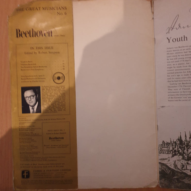 The Great Musicians Series - Beethoven Part Two  -  Vinyl LP Record (VG)