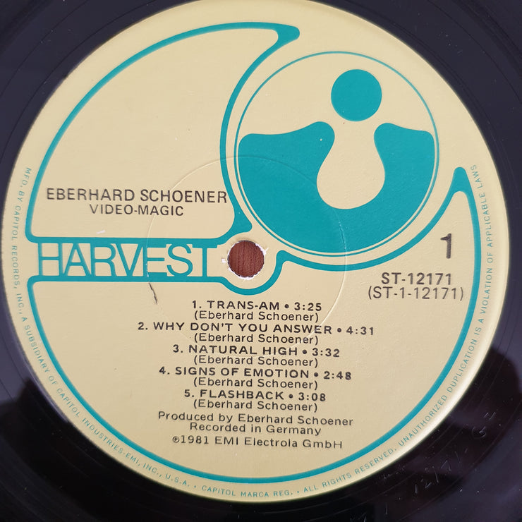 Eberhard Schoener – Video-Magic - Vinyl LP Record (VG+)