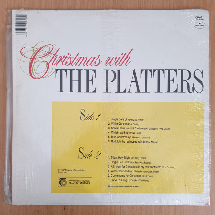 The Platters  - Christmas with The Platters  - Vinyl LP Record (VG+)