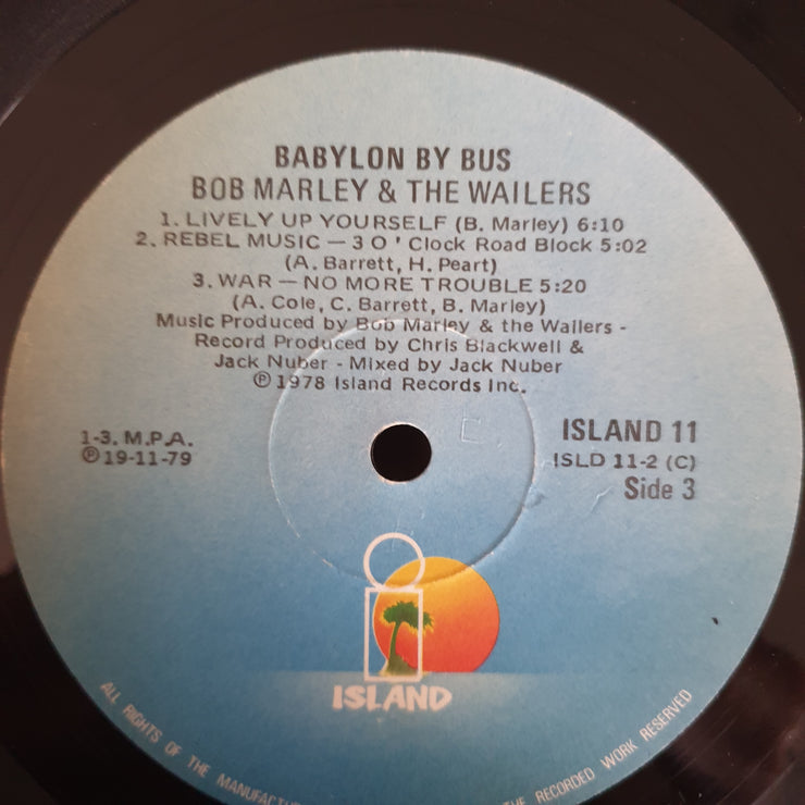 Bob Marley & The Wailers – Babylon By Bus -  Double Vinyl LP Record (VG)