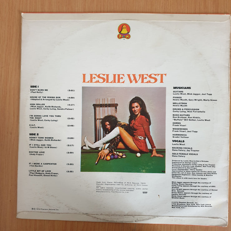 Leslie West – The Great Fatsby - Vinyl LP Record (VG+)