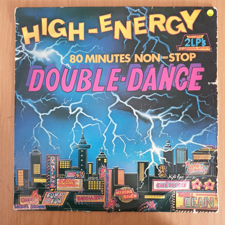 High Energy Double Dance Vol 1 - Double Vinyl LP Record  (G+)