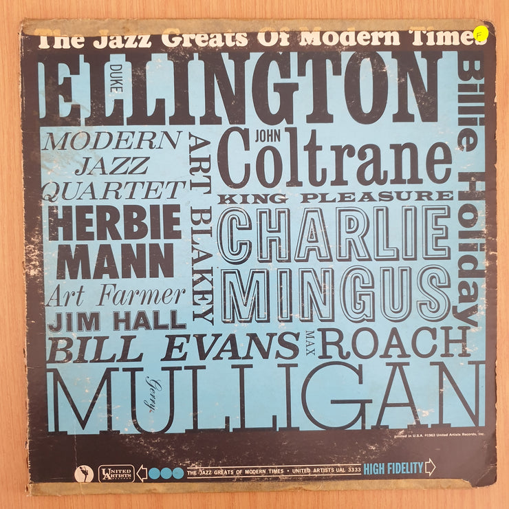 The Jazz Greats Of Modern Times ‎– Vinyl LP Record  (Fair) nbb