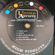 The Jazz Greats Of Modern Times ‎– Vinyl LP Record  (Fair) nbb