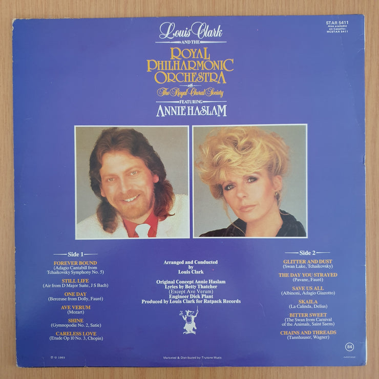Louis Clark And The Royal Philharmonic Orchestra With The Royal Choral Society Featuring Annie Haslam ‎– Still Life - Vinyl LP Record (VG+)