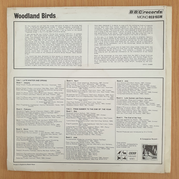 Woodland Birds -Vinyl LP Record (VG+)