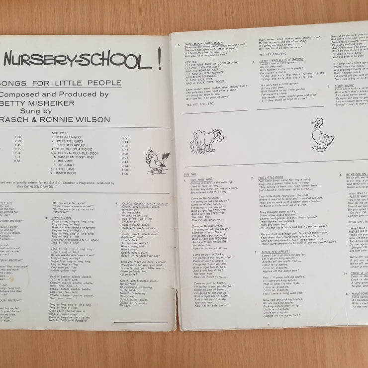 Yoo-Hoo Nursery School - Doris Brasch and Ronnie Wilson - Vinyl LP Record  (G)