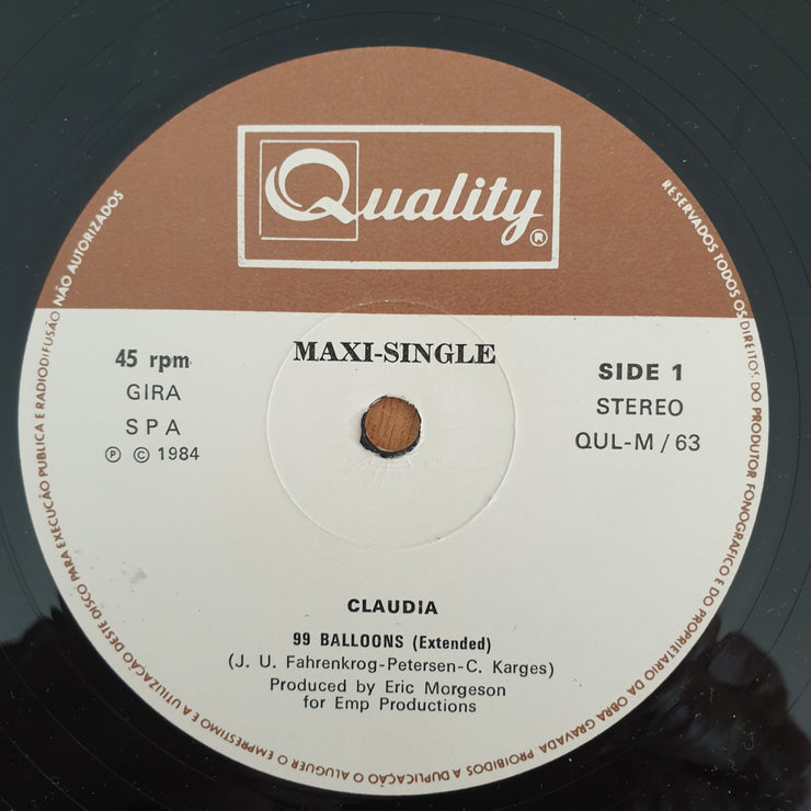 Claudia – 99 Balloons - Vinyl LP Record (VG+)