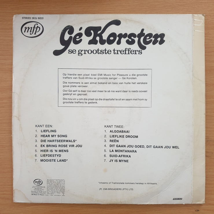 Ge Korsten - Se Grootste Treffers - Vinyl LP Record (VG)