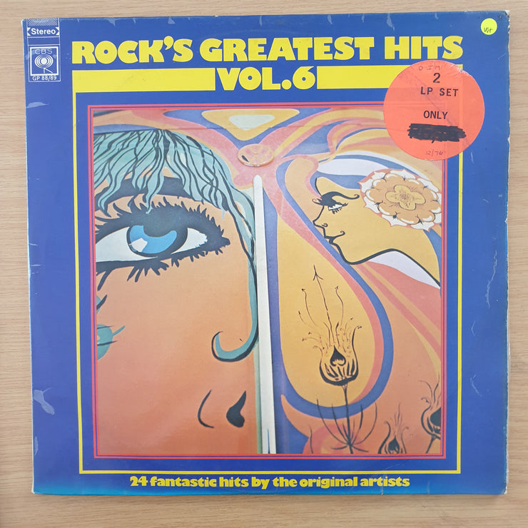 Rock's Greatest Hits - Vol 6  - Double Vinyl LP Record (VG+)