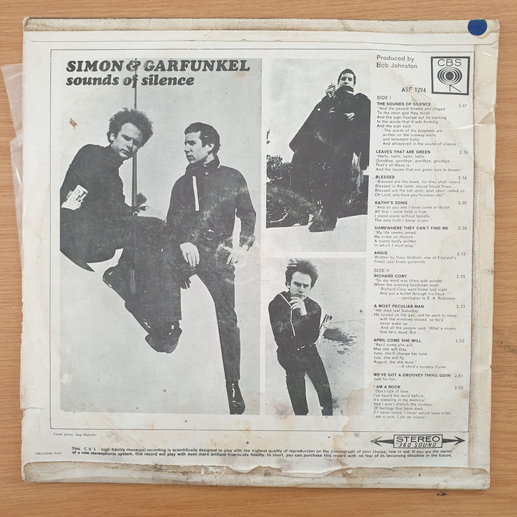 Simon & Garfunkel ‎– Sounds Of Silence - Vinyl LP Record (VG+)