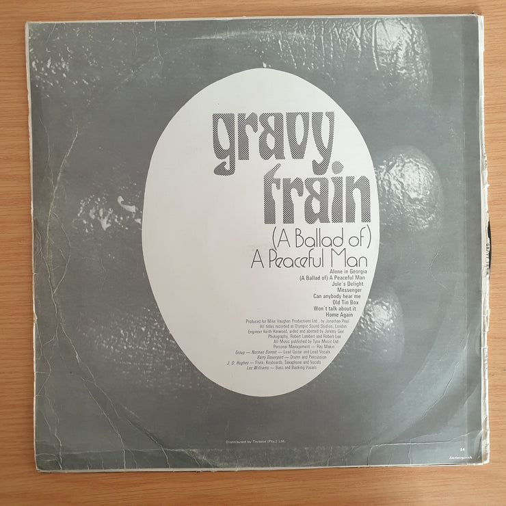 Gravy Train – (A Ballad Of) A Peaceful Man - Vinyl LP Record  (G+)