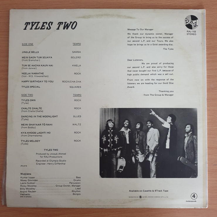 The Tyles – Tyles Two - Top Hindi Film Tunes -Perfect for Dancing - Vinyl LP Record (VG+)