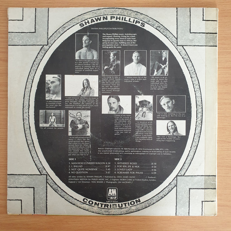 Shawn Phillips - Contribution - Vinyl LP Record (VG+)