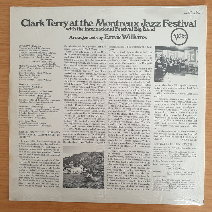 Clark Terry – At The Montreux Jazz Festival  – Vinyl LP Record  (VG-)