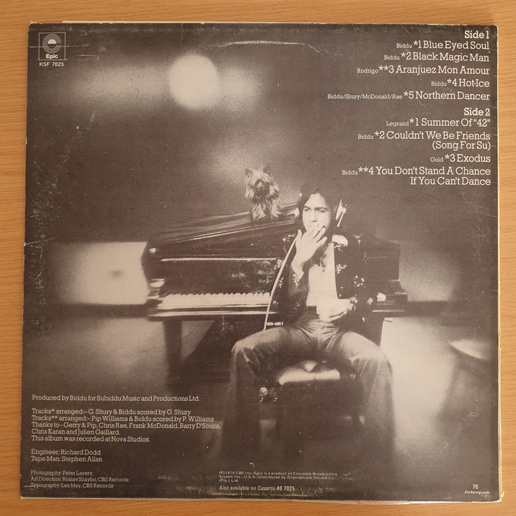 Biddu Orchestra ‎– Blue-Eyed Soul - Vinyl LP Record (VG+)