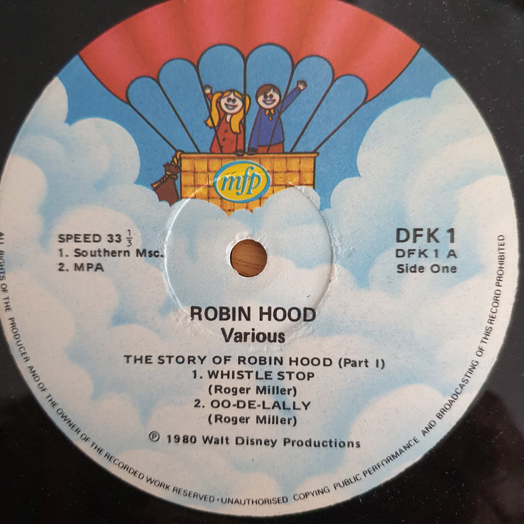 Walt Disney – Story And Songs From Robin Hood - Roger Miller - Vinyl LP Record (VG+)