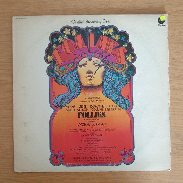 Follies - Stephen Sondheim, Original Broadway Cast – Vinyl LP Record  (G)