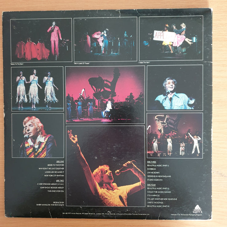 Barry Manilow - Barry Manilow Live (UK)  – Double Vinyl LP Record (VG)