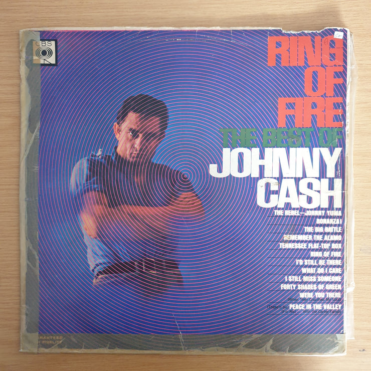 Johnny Cash – Ring Of Fire (The Best Of Johnny Cash) – Vinyl LP Record  (G+)