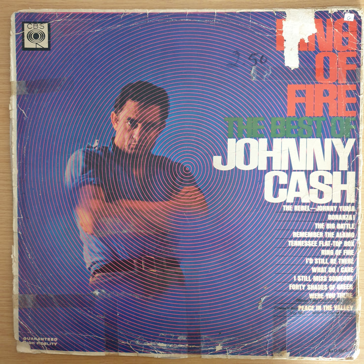 Johnny Cash – Ring Of Fire (The Best Of Johnny Cash) – Vinyl LP Record  (G)
