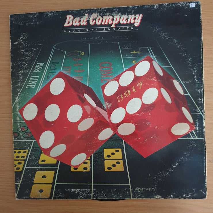 Bad Company - Straight Shooter  – Vinyl LP Record  (G)
