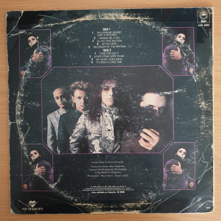 Dead Or Alive ‎– Youthquake - Vinyl LP Record - Very-Good Quality (VG)