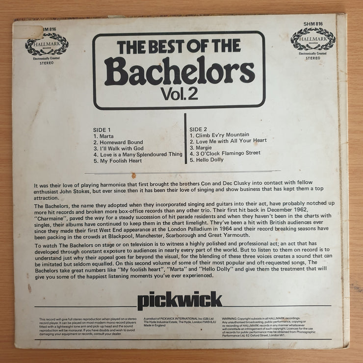 The Bachelors - The Best of - Vol 2 – Vinyl LP Record  (G+)
