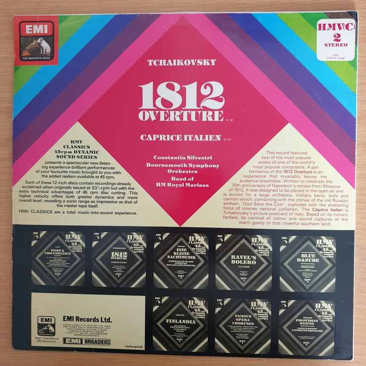 Tchaikovsky 1812 Overture - HMV Classics Dynamic Sound Series- 45 RPM - Vinyl LP Record  (VG+) (Copy)