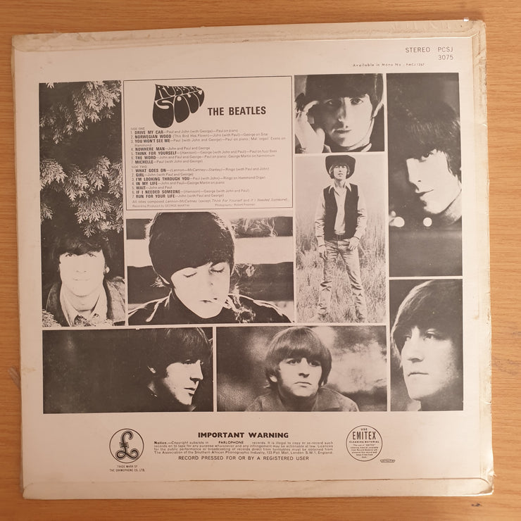 The Beatles – Rubber Soul - Vinyl LP Record  (VG-)